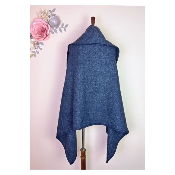 New! Rare Wolford Virgin Wool Vest Plaid in Modnight Melange - Picture 5 of 7